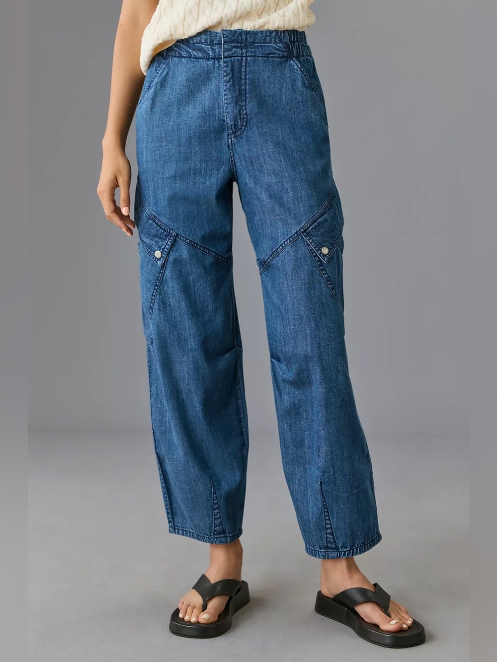 Pilcro Utility Curve Mid-Rise Relaxed-Leg Jeans - Picture 2 of 10
